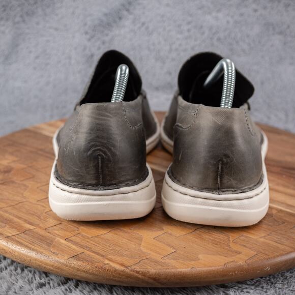 Born Thaton Loafers Gray Leather Slip On Comfy Shoes Size 10.5 Casual - Picture 4 of 9
